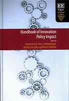 Handbook Of Innovation Policy Impact Jakob Edler Paul Cunningham Abdullah Gok Philip Shapira