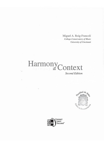 Harmony In Context 2nd Ed Miguel Roigfrancol