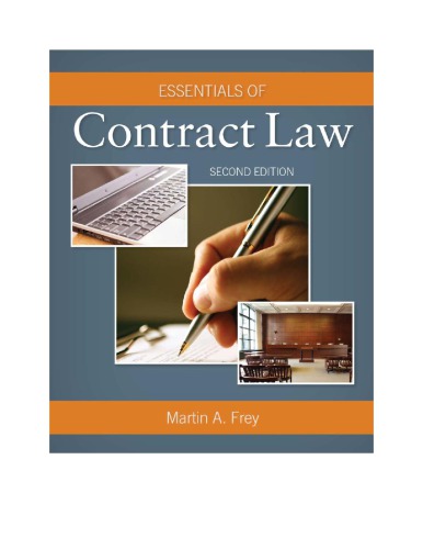 Essentials Of Contract Law 2nd Edition Martin A Frey