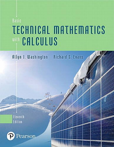Basic Technical Mathematics With Calculus 11th Edition 11th Edition Allyn J Washington