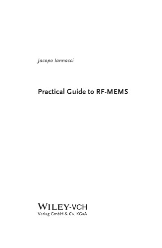 Practical Guide To Rfmems Jacopo Iannacci