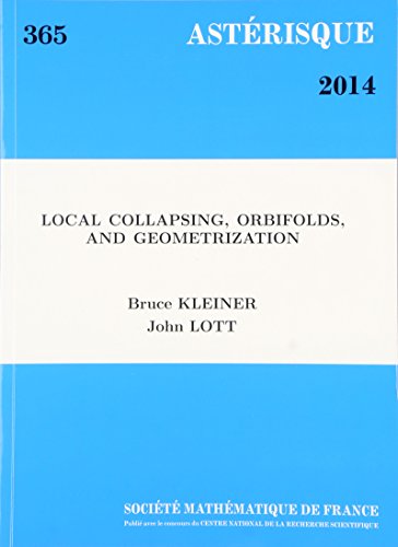 Local Collapsing Orbifolds And Geometrization Bruce Kleiner