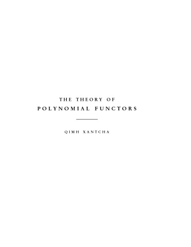 The Theory Of Polynomial Functors Phd Thesis Qimh Xantcha
