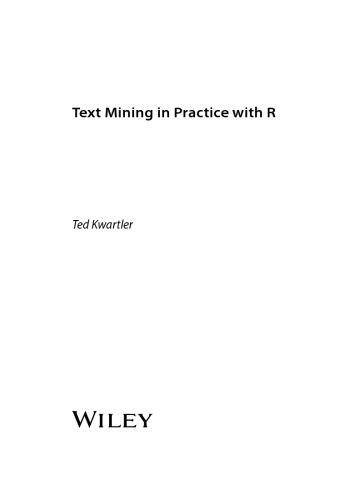 Text Mining In Practice With R Ted Kwartler
