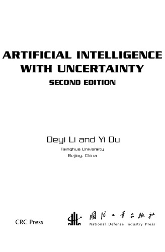 Artificial Intelligence With Uncertainty 2nd Edition Deyi Li