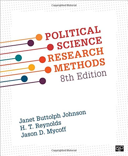 Political Science Research Methods 8th Janet Buttolph Johnson