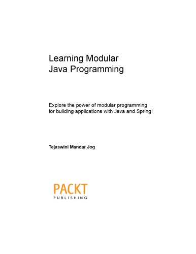 Learning Modular Java Programming Tejaswini Mandar Jog