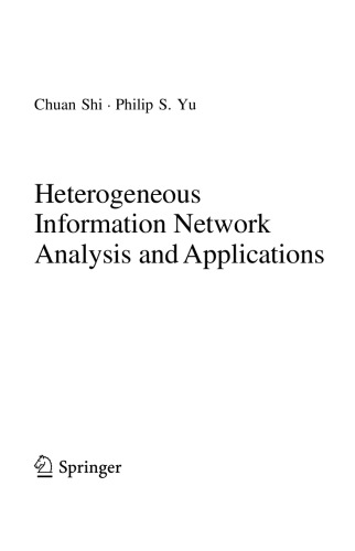 Heterogeneous Information Network Analysis And Applications Chuan Shi