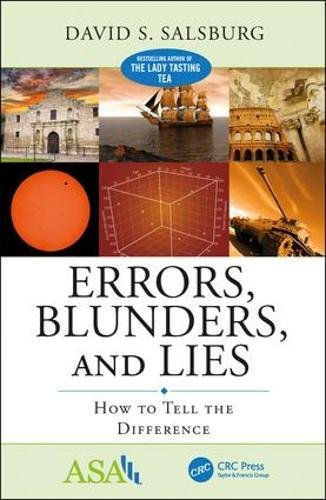 Errors Blunders And Lies How To Tell The Difference 1st Edition David S Salsburg