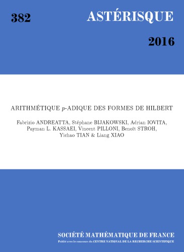 Arithmetique Padique Des Formes De Hilbert Fabrizio Andreatta