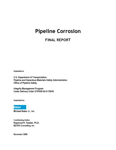 Pipeline Corrosion Fessler Rr