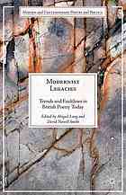 Modern And Contemporary Poetry And Poetics Modernist Legacies Lang