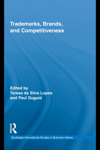 Trademarks Brands And Competitiveness 1st Edition Teresa Da Silva Lopes