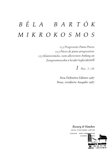 Mikrokosmos Bartk Bla
