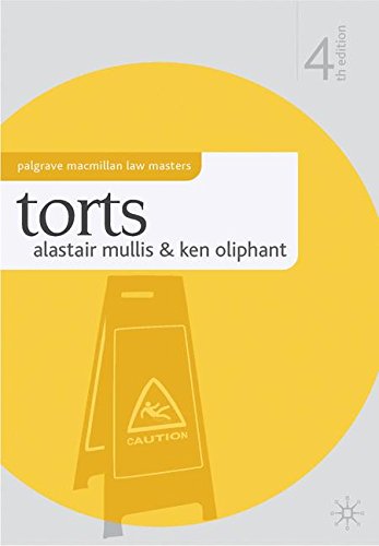 Torts 4th Alastair Mullis Ken Oliphant