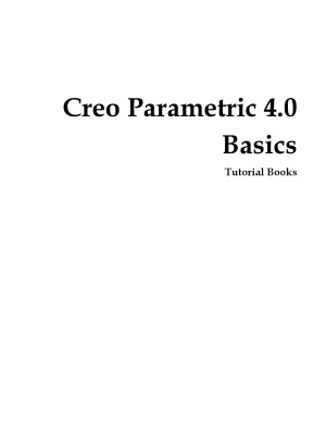 Creo Parametric 40 Basics Tutorial Books