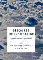 Discourse Interpretation Approaches And Applications Olga Dontchevanavratilova Renata Povolna