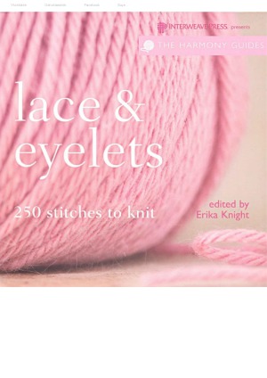 Lace And Eyelet Stitches 250 To Knit Erika Knight
