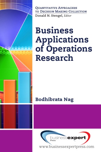 Business Applications Of Operations Research Bodhibrata Nag