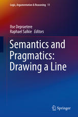 Semantics And Pragmatics Drawing A Line 1st Edition Ilse Depraetere