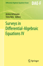 Surveys In Differentialalgebraic Equations Iv 1st Edition Achim Ilchmann