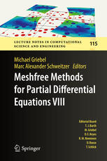 Meshfree Methods For Partial Differential Equations Viii 1st Edition Michael Griebel