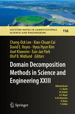 Domain Decomposition Methods In Science And Engineering Xxiii 1st Edition Changock Lee