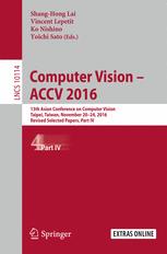 Computer Vision Accv 2016 13th Asian Conference On Computer Vision Taipei Taiwan November 2024 2016 Revised Selected Papers Part Iv 1st Edition Shanghong Lai