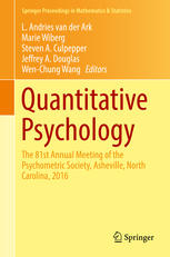 Quantitative Psychology The 81st Annual Meeting Of The Psychometric Society Asheville North Carolina 2016 1st Edition L Andries Van Der Ark