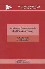 Surprises And Counterexamples In Real Function Theory A R Rajwade
