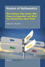 Masters Of Mathematics The Problems They Solved Why These Are Important And What You Should Know About Them Robert A Nowlan Auth