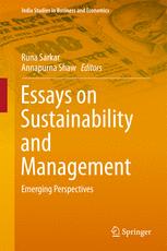 Essays On Sustainability And Management Emerging Perspectives 1st Edition Runa Sarkar