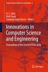 Innovations In Computer Science And Engineering Proceedings Of The Fourth Icicse 2016 1st Edition H S Saini