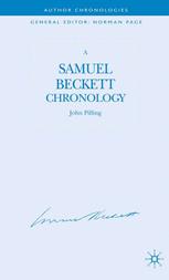 A Samuel Beckett Chronology 1st Edition John Pilling Auth