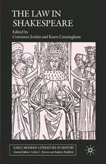 The Law In Shakespeare 1st Edition Constance Jordan Karen Cunningham Eds