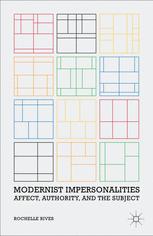 Modernist Impersonalities Affect Authority And The Subject 1st Edition Rochelle Rives Auth