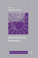 Alternatives In Semantics 1st Edition Anamaria Flu Eds