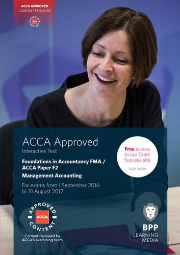 Acca F2 Management Accounting Interactive Text Bpp Learning Media