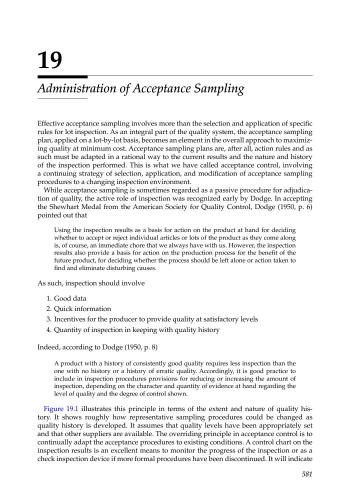 Acceptance Sampling In Quality Control Third Edition Neubauer