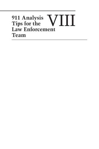 Analyzing 911 Homicide Calls Practical Aspects And Applications Adams