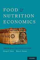 Food And Nutrition Economics Fundamentals For Health Sciences First Edition Davis