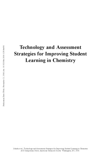 Technology And Assessment Strategies For Improving Student Learning In Chemistry Holme
