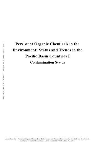 Persistent Organic Chemicals In The Environment Status And Trends In The Pacific Basin Countries I Contamination Status Loganathan