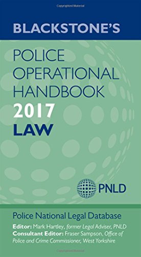 Blackstones Police Operational Handbook 2017 Mark Hartley Et Al