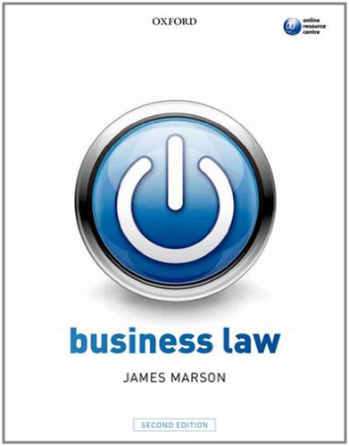 Business Law 2nd Ed Marson James