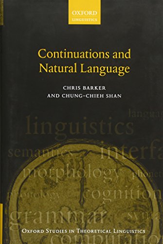 Continuations And Natural Language 1st Edition Barker Chris Shan