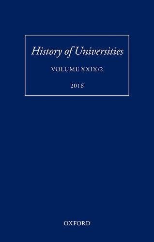 History Of Universities Volume Xxix2 1st Edition Mordechai Feingold
