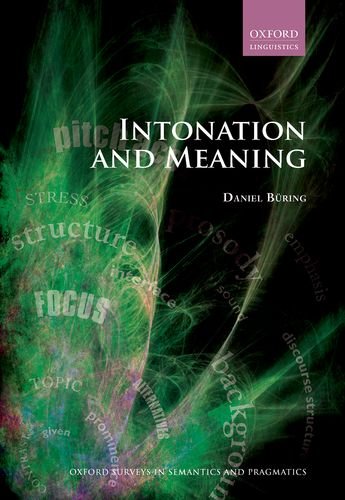 Intonation And Meaning 1st Edition Bring Daniel