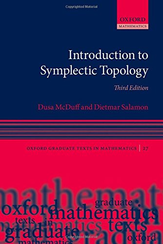 Introduction To Symplectic Topology 3rd Dusa Mcduff Dietmar Salamon