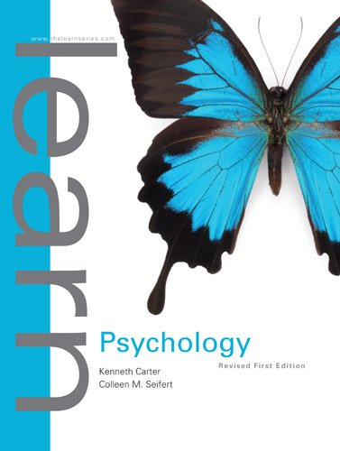 Learn Psychology 1st Revised Kenneth E Carter Colleen M Seifert